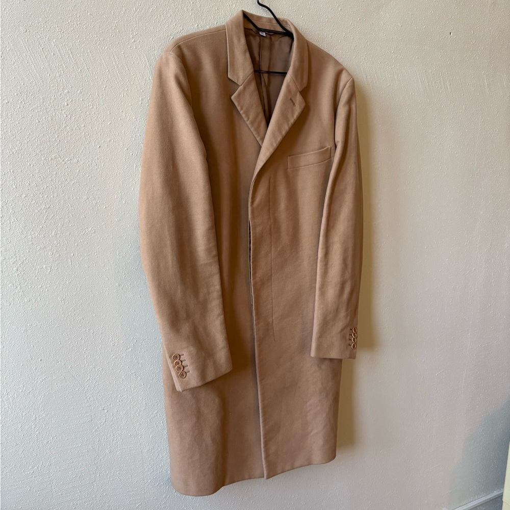 HELMUT LANG Ready-to-wear Archival Camel Moleskin Slim Coat